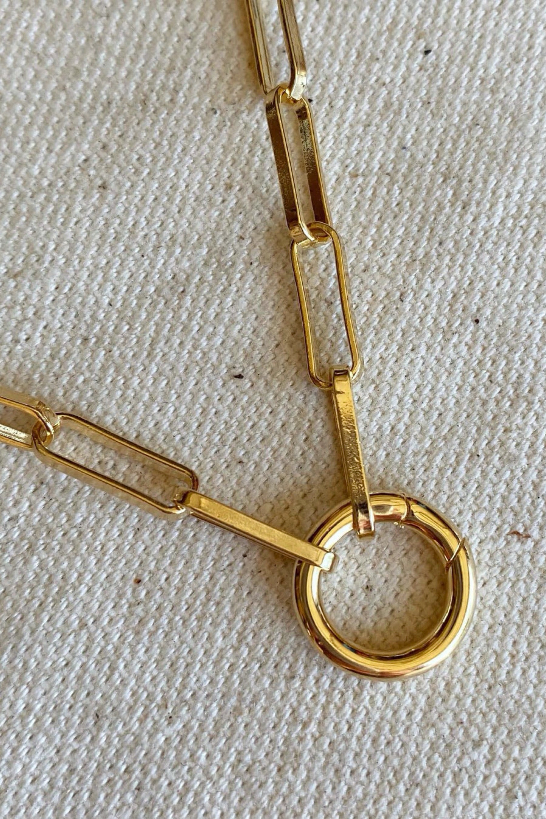 Gold Paperclip Necklace