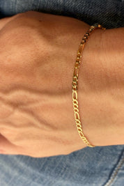 Gold Figaro Bracelet