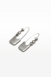 Silver Mixed Safety Pin Earrings