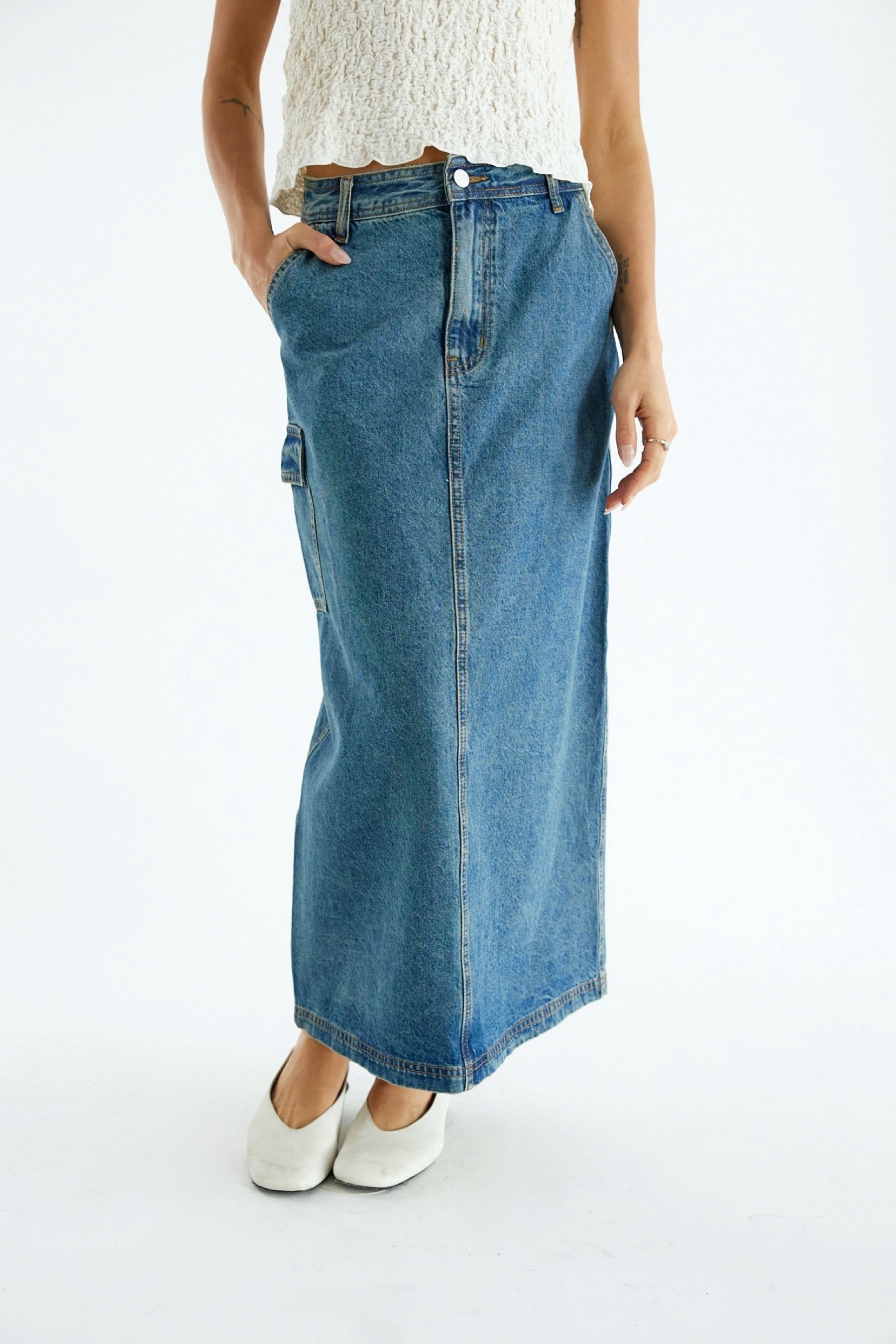 Denim Jules Skirt