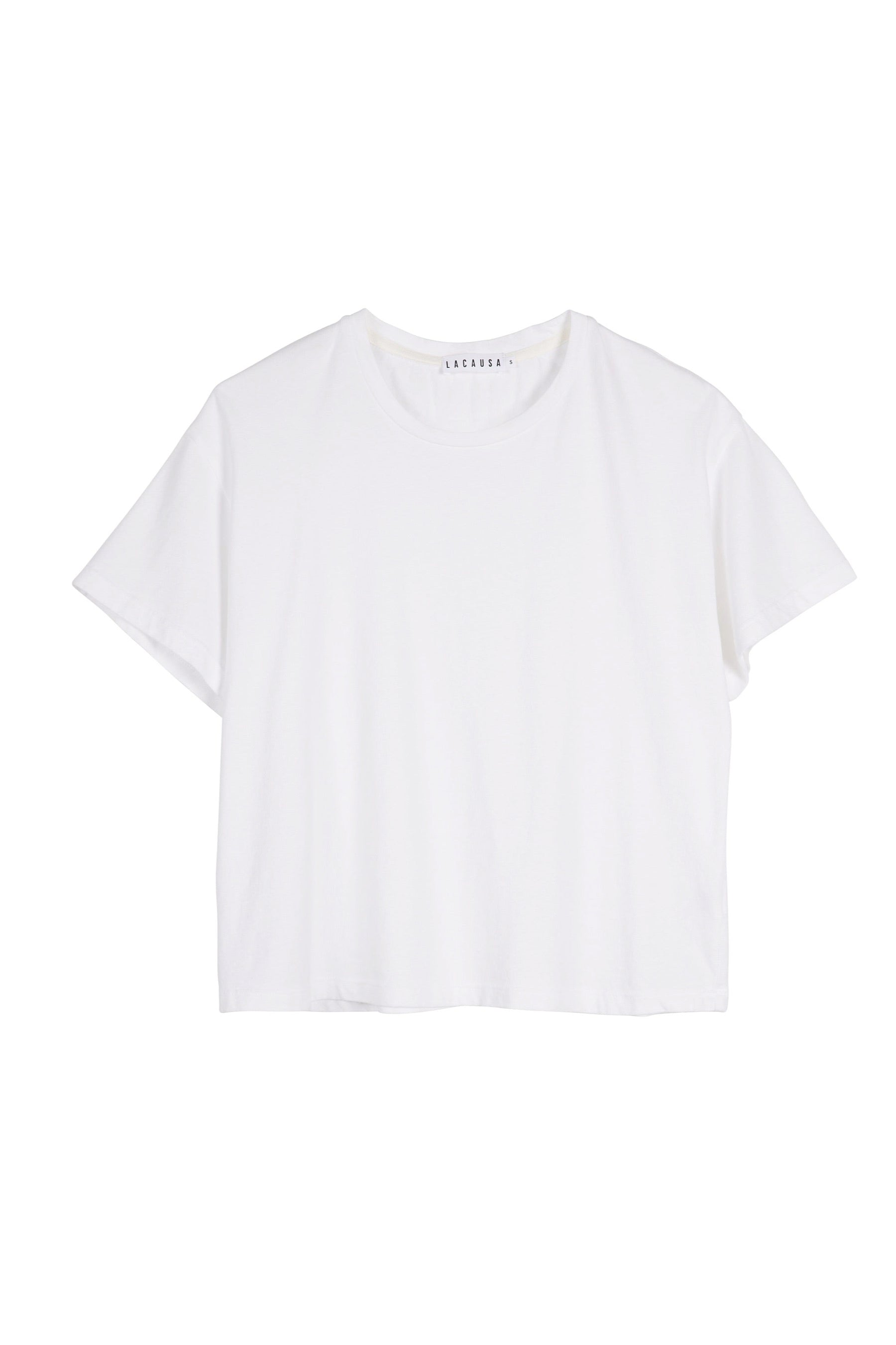 White Boxy Tee