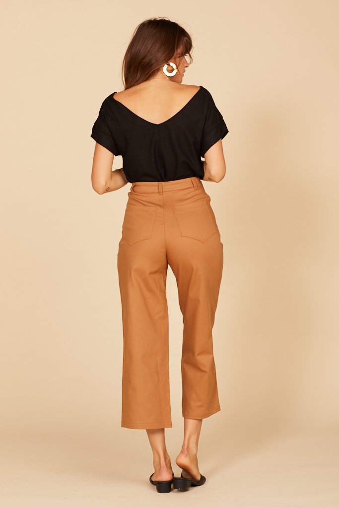 Tan Flora Pant