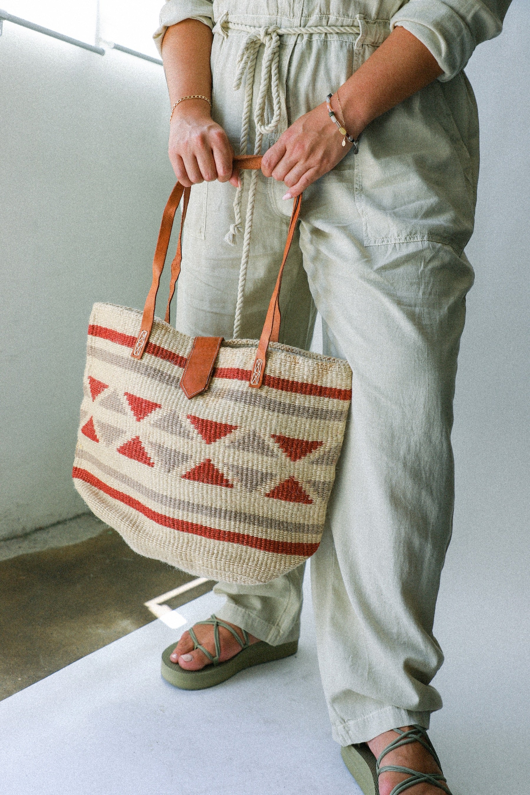 Rust Sisal Tote