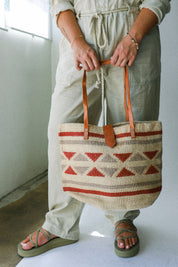 Rust Sisal Tote