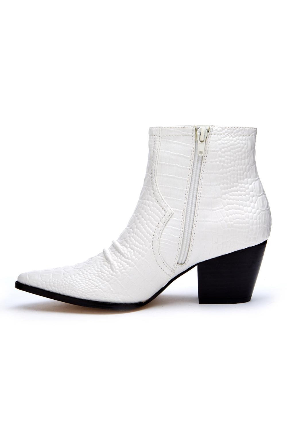 White Devon Boot — Prism Boutique