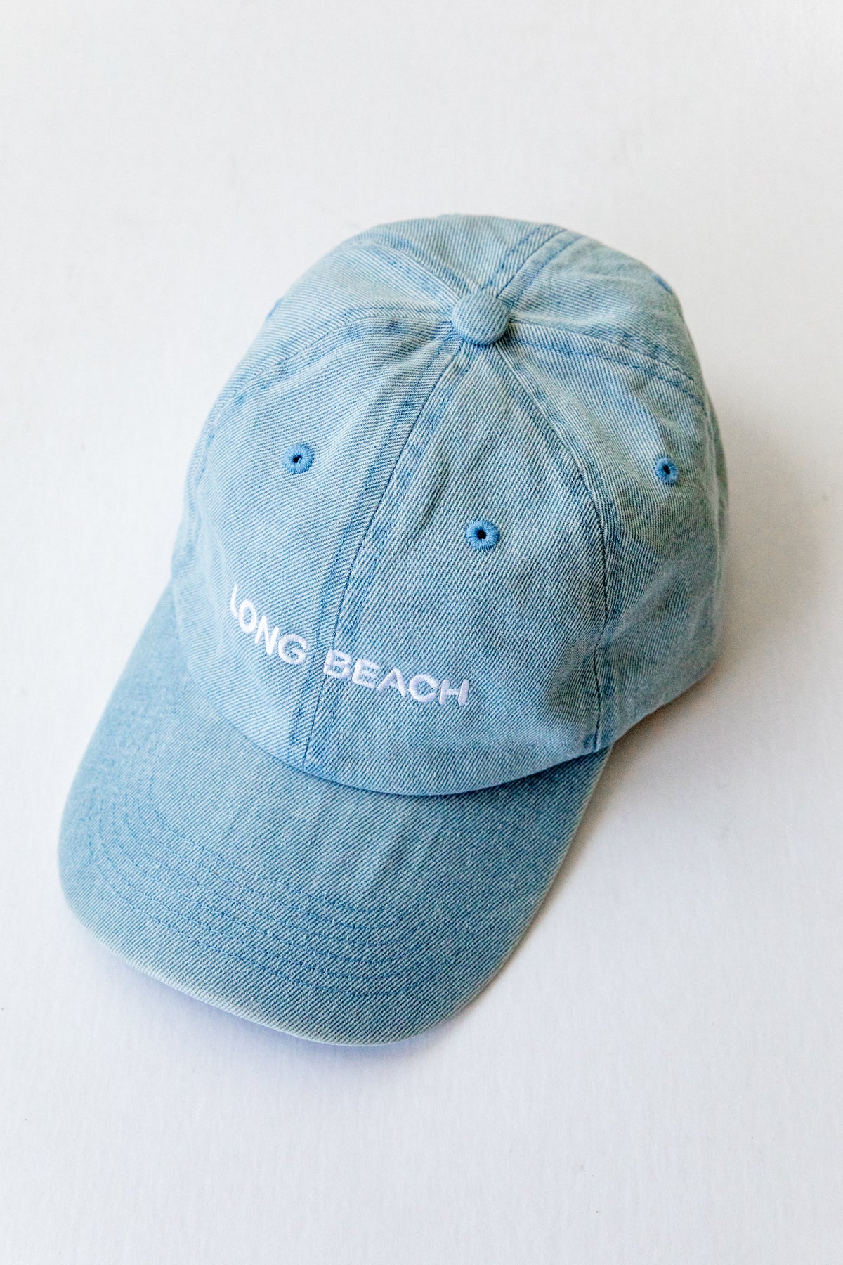 Monogrammed Denim Cap Personalized Chambray Hat 